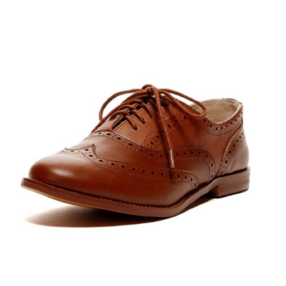 Steve Madden Trina Brown Leather Oxfords 5.5M